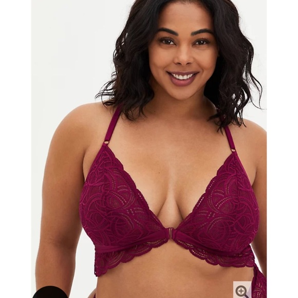 torrid Other - NWT TORRID Lace Front Clasp Racerback Bralette